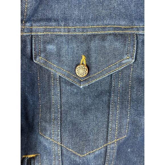 Big Mac Workwear Denim Jacket Trucker Union Made Vintage Indigo Blue Mens XL EUC - Picture 5 of 10